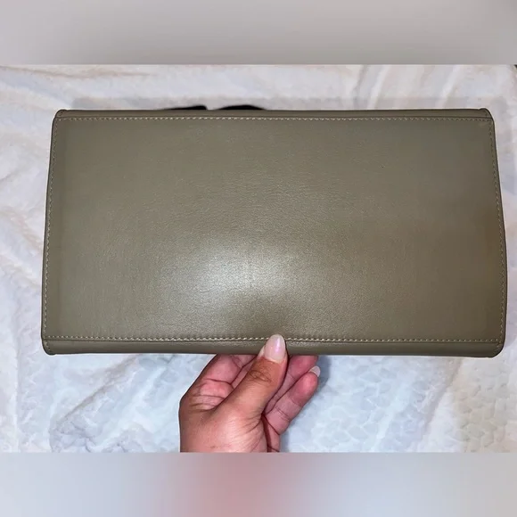 Céline Trapeze Bag Tri-Color Leather & Suede (Black/Grey/Red) W/COA - Picture 13 of 14